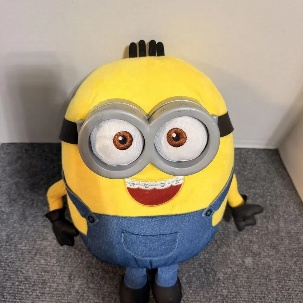 Minions The Rise Of Gru Talking Plush Stuffed Toy Just Play Medium Yellow